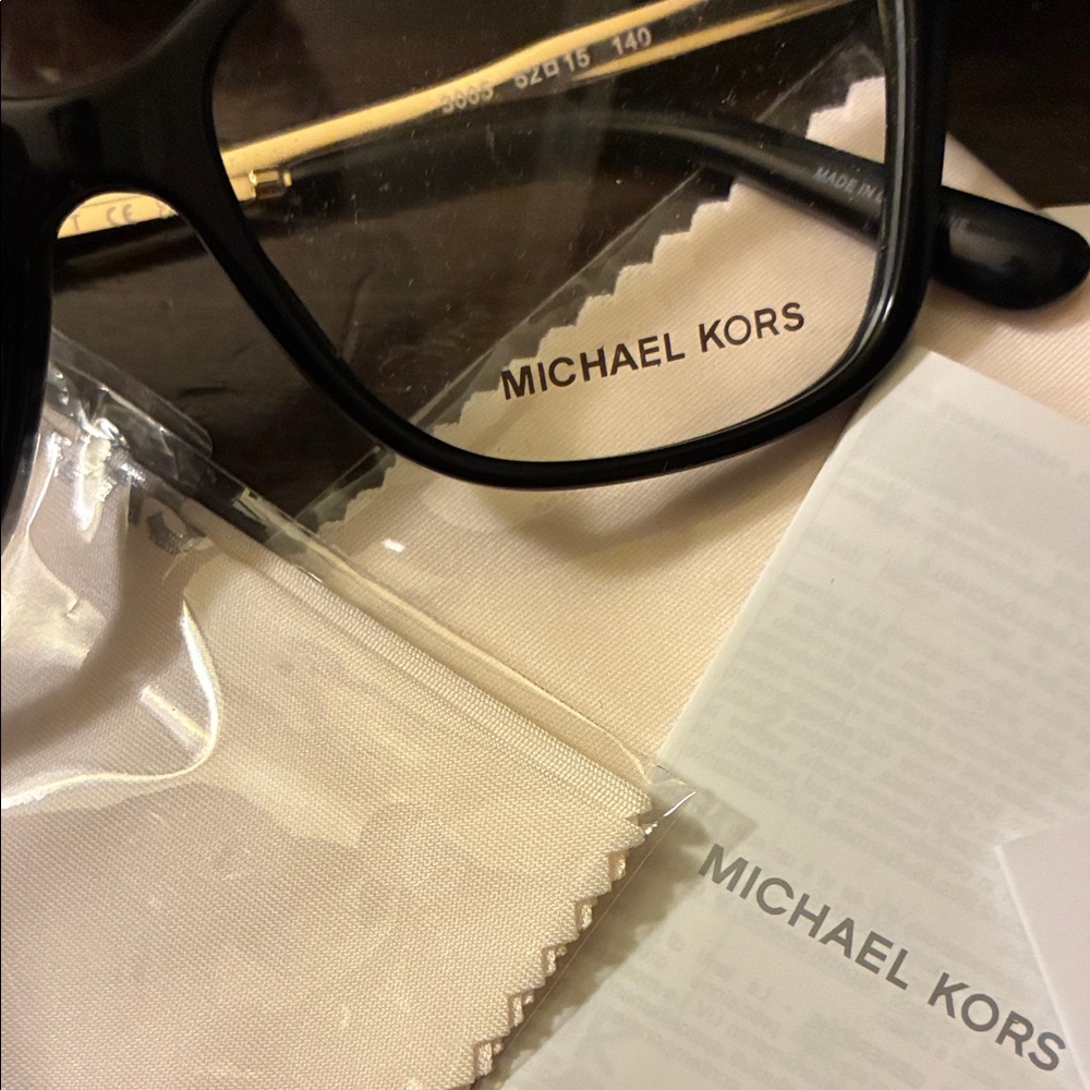 NEW Michael Kors Black and Gold Glasses - Picture 7 of 7